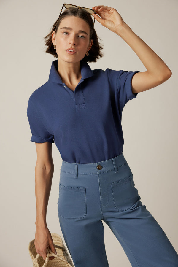 Navy Pique Murray Classic Polo