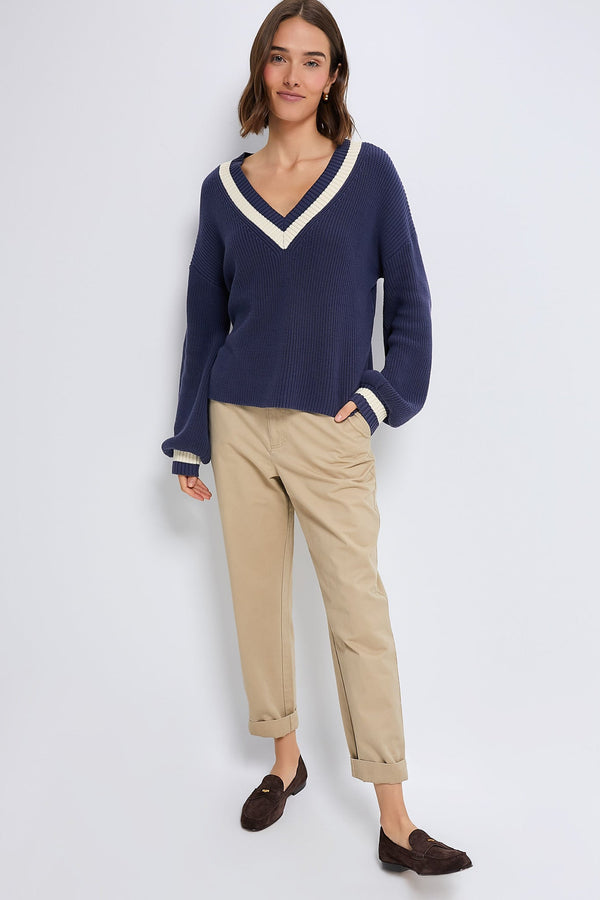 Washed Navy Ashe Sweater