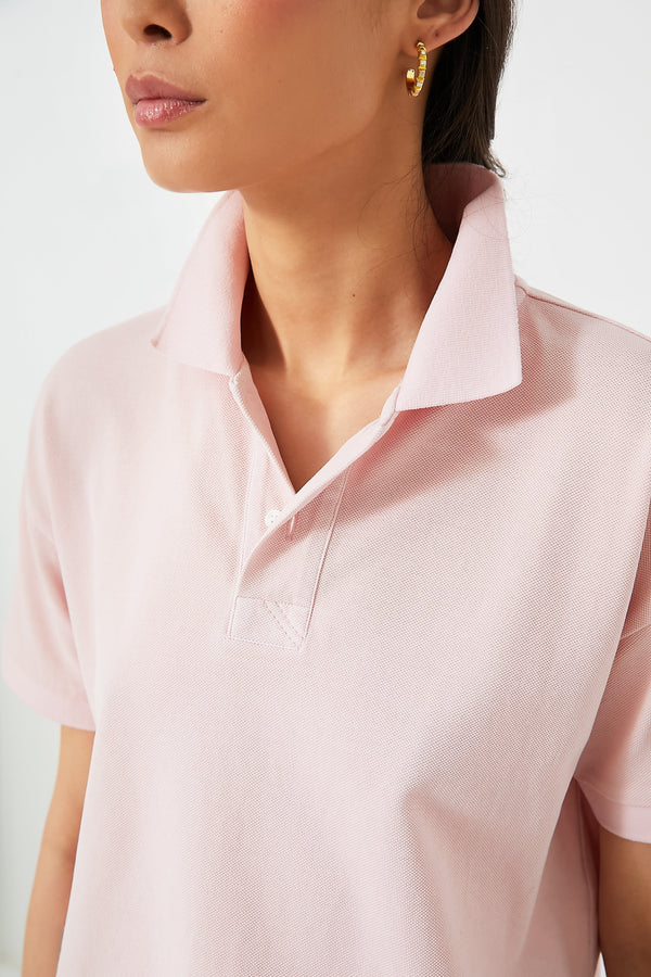 Pink Pique Holmes Boyfriend Polo