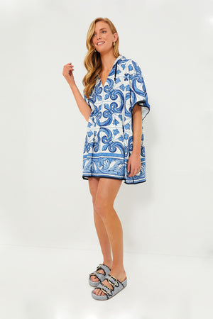 Majolica Terrycloth Coverup