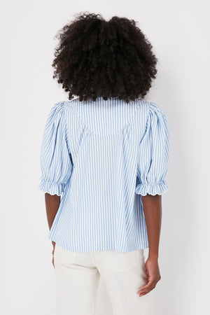 Blue Stripe Selena Blouse