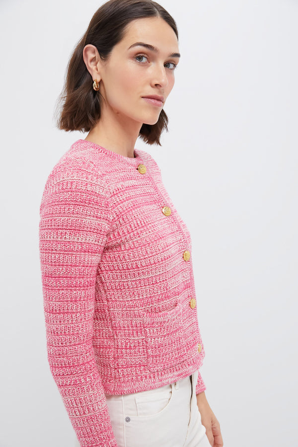 Marled Pink Maybourne Cardigan