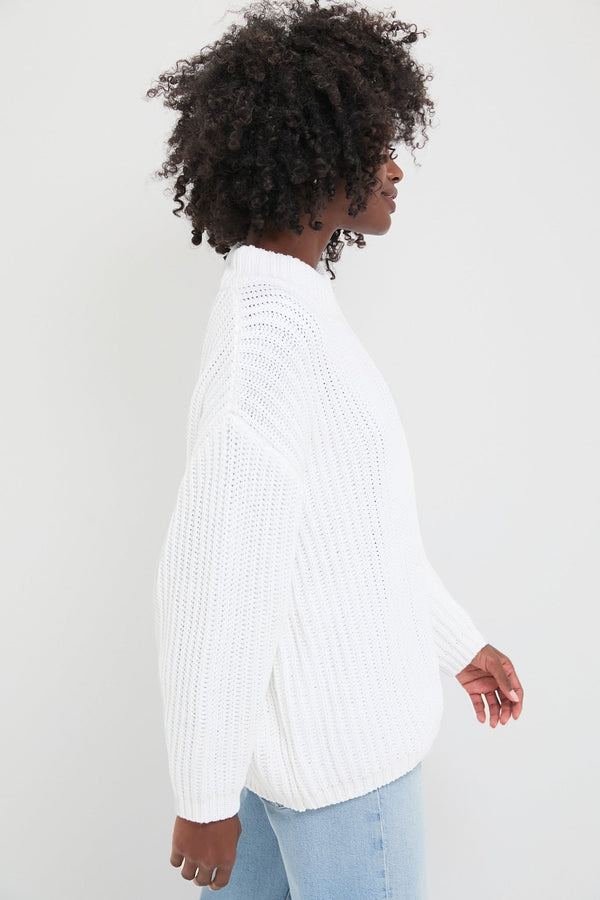 White Cotton Casper Sweater
