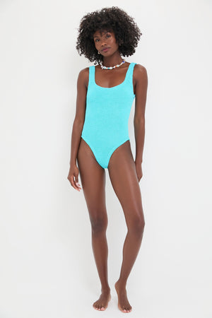 Aqua Classic Square Neck One Piece