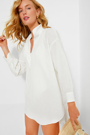 White Swiss Dot Lee Coverup