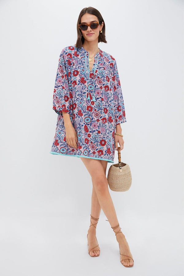 Mauve and Rose Wildflower Bondi Coverup