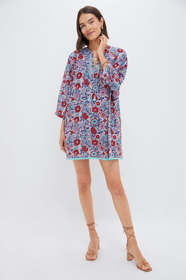 Mauve and Rose Wildflower Bondi Coverup