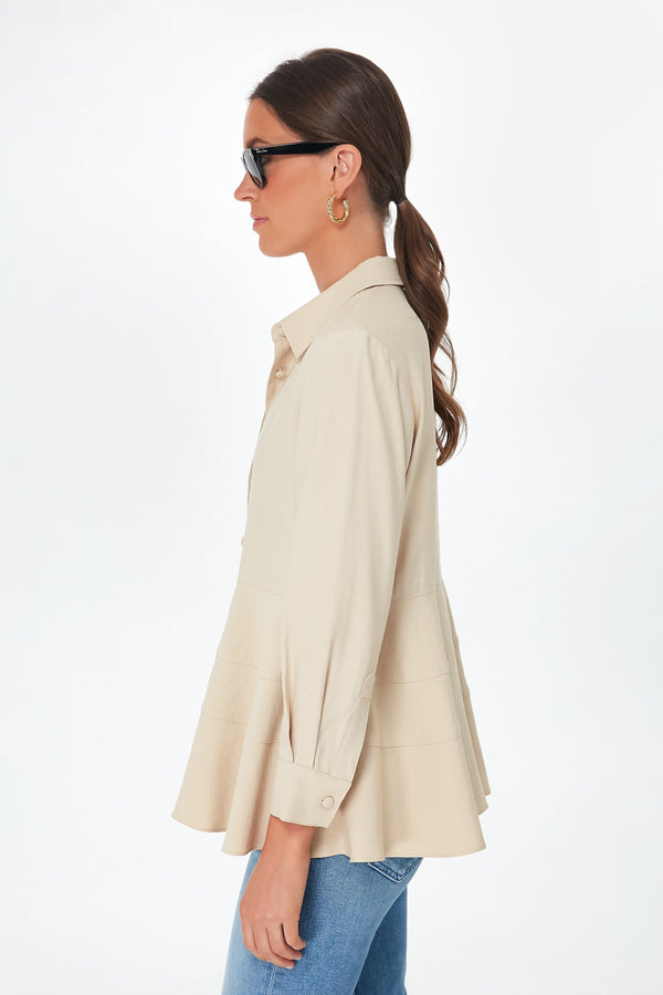 Tan Ashlen Blouse