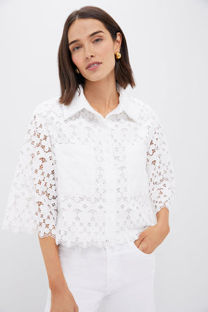 White Lace Francesca Blouse