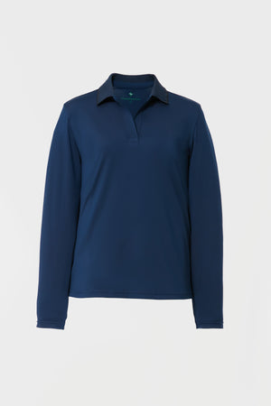 Navy Long Sleeve Caroline Polo