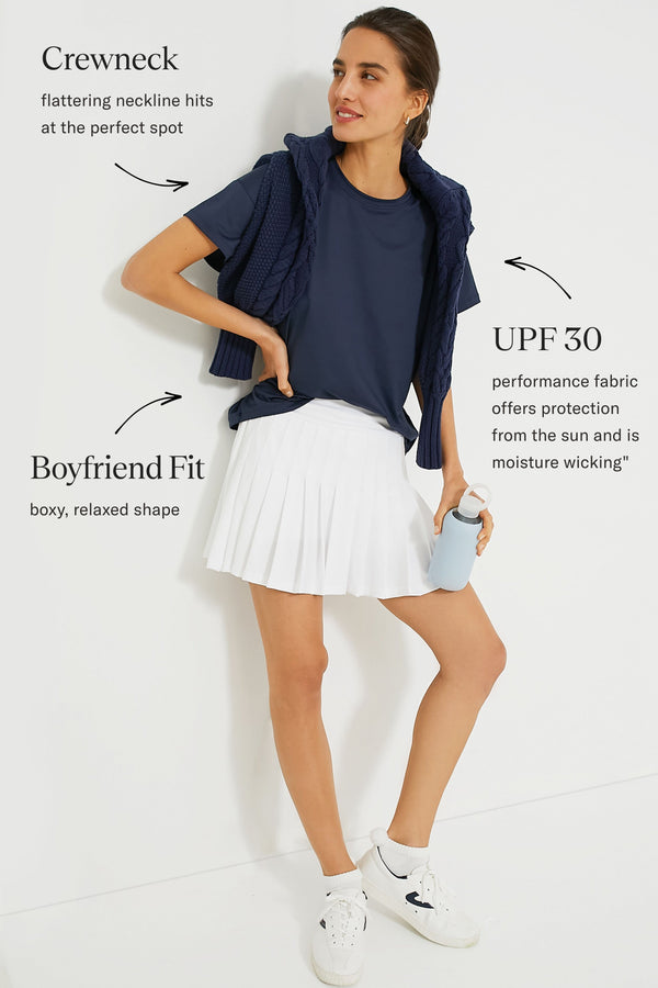 Navy Short Sleeve Ryan Boyfriend Tee