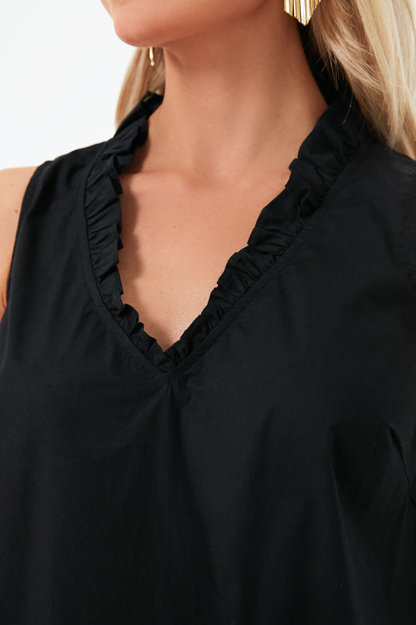 Black Veronica Top