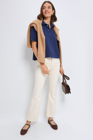 Navy Pique Holmes Boyfriend Polo