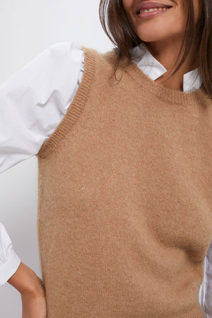 Khaki Ella Sweater Blouse