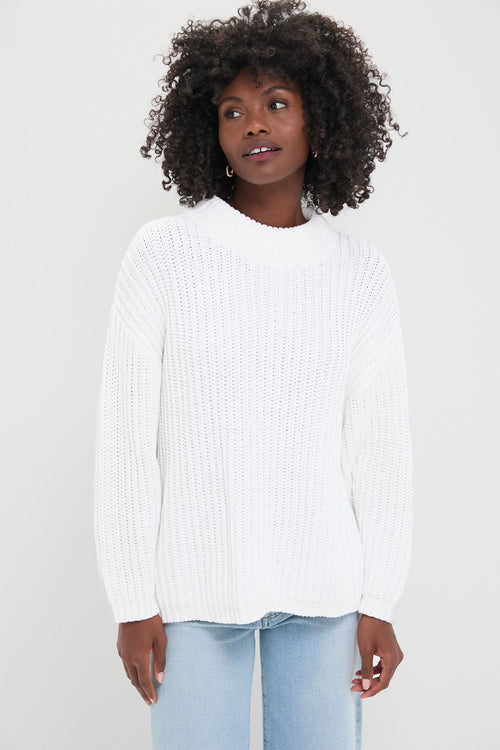 White Cotton Casper Sweater