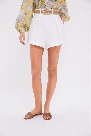 Ivory Acacia Tuck Short