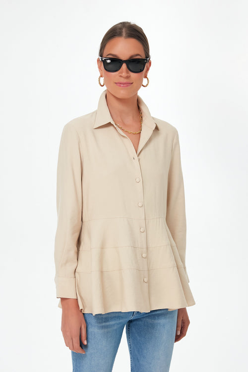 Tan Ashlen Blouse