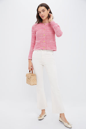 Marled Pink Maybourne Cardigan