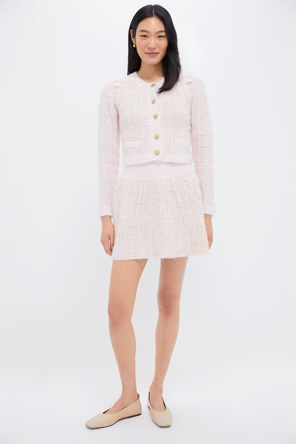 Pink Knit Mini Skirt