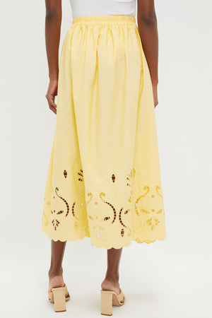 Light Yellow Maxi Skirt