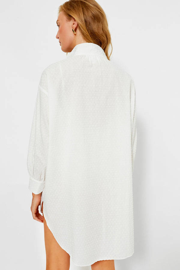 White Swiss Dot Lee Coverup