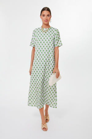 Green and Purple Geometric Brentwood Caftan