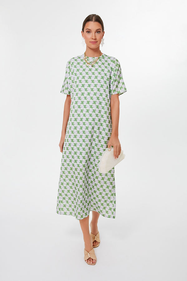 Green and Purple Geometric Brentwood Caftan