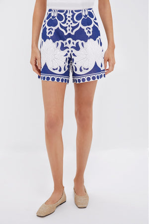 Navy Gwen Lace Shorts