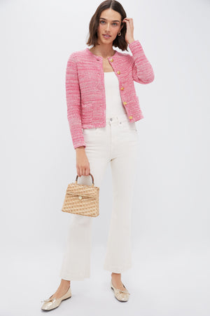 Marled Pink Maybourne Cardigan