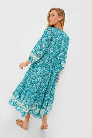 Palmetto Bouquet Long Sleeve Salty Paloma Caftan