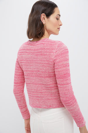 Marled Pink Maybourne Cardigan