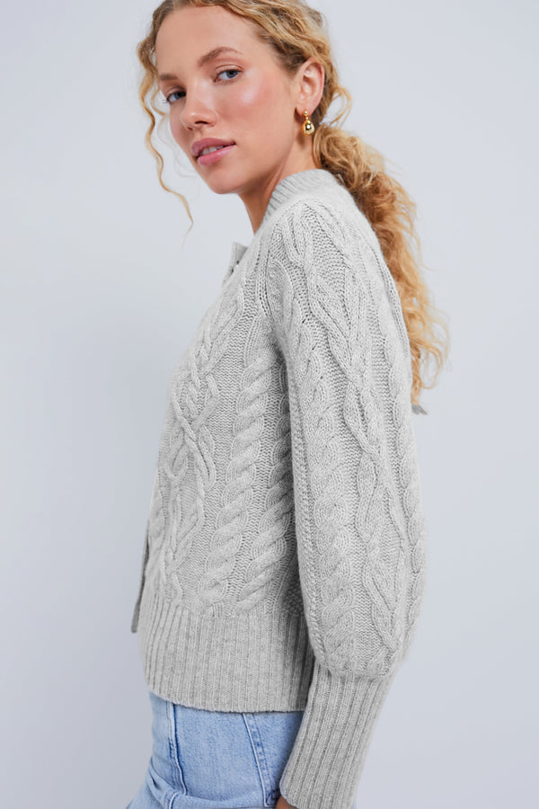 Gray Cashmere Colette Cardigan