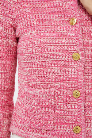 Marled Pink Maybourne Cardigan