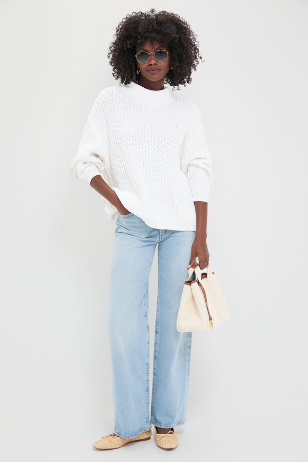 White Cotton Casper Sweater