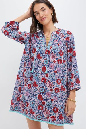 Mauve and Rose Wildflower Bondi Coverup
