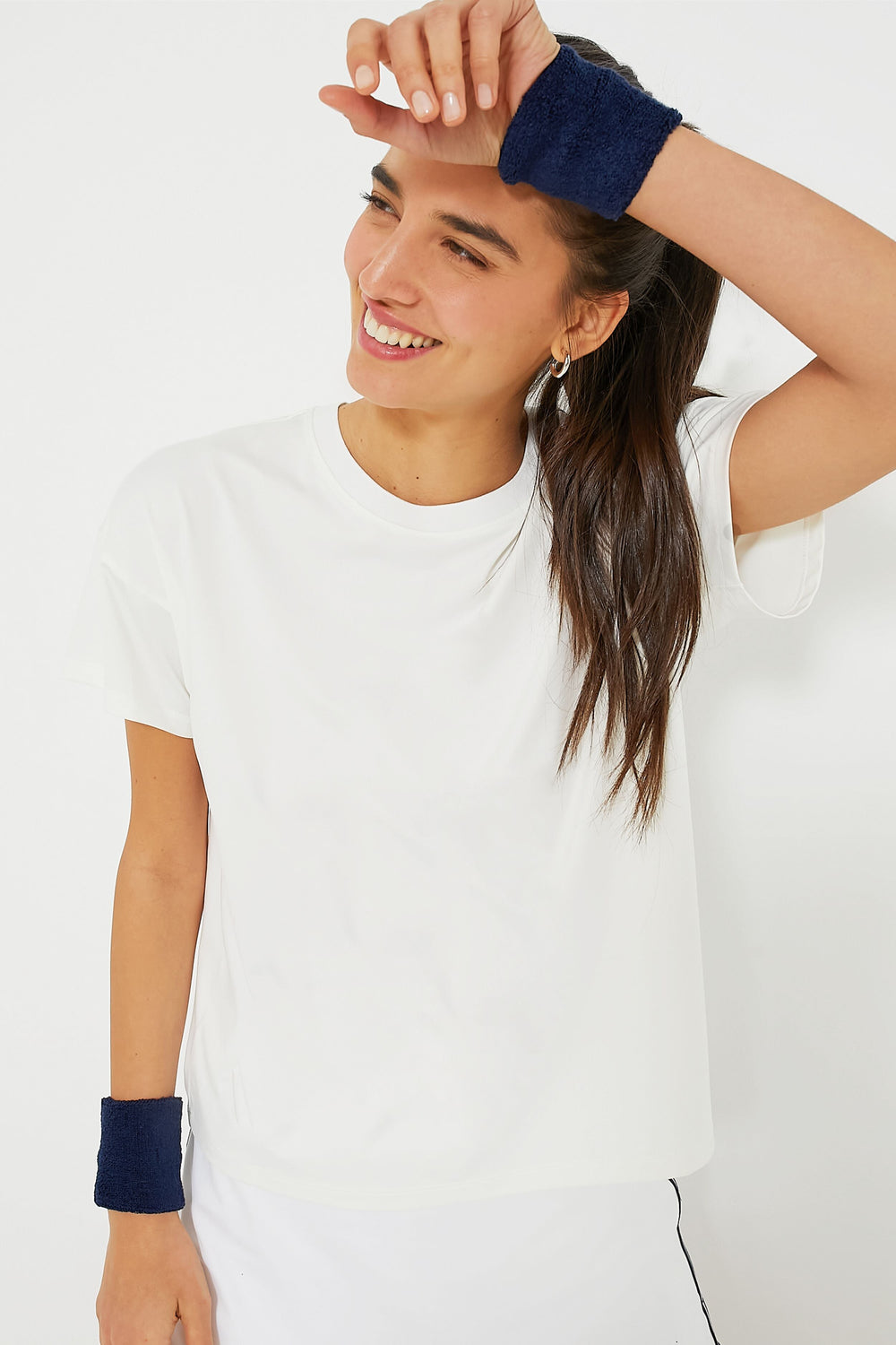 White Short Sleeve Ryan Boyfriend Tee