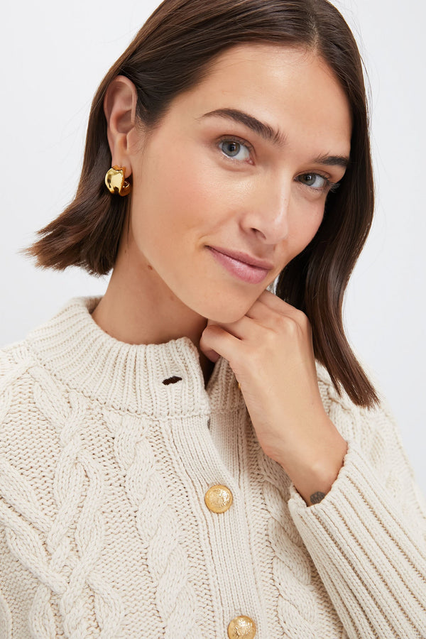 Sandstone Cotton Colette Cardigan