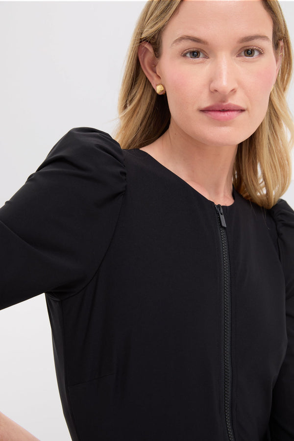 Caviar Sculpting Puff Sleeve One Piece