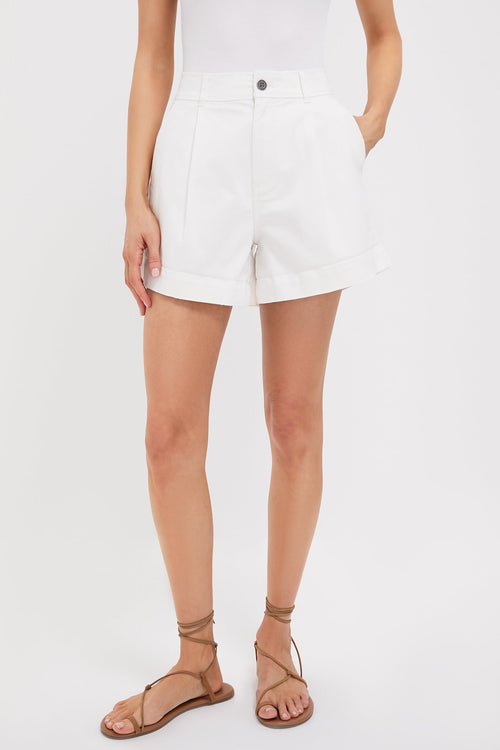 White Wells Chino Shorts