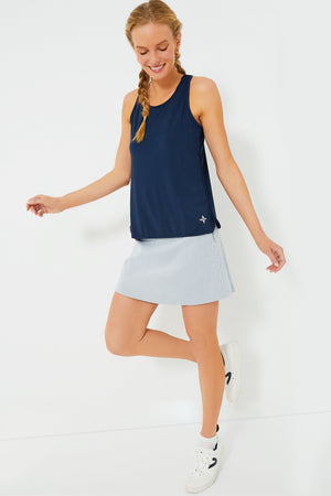 Navy Cane Racerback Ellen Tank