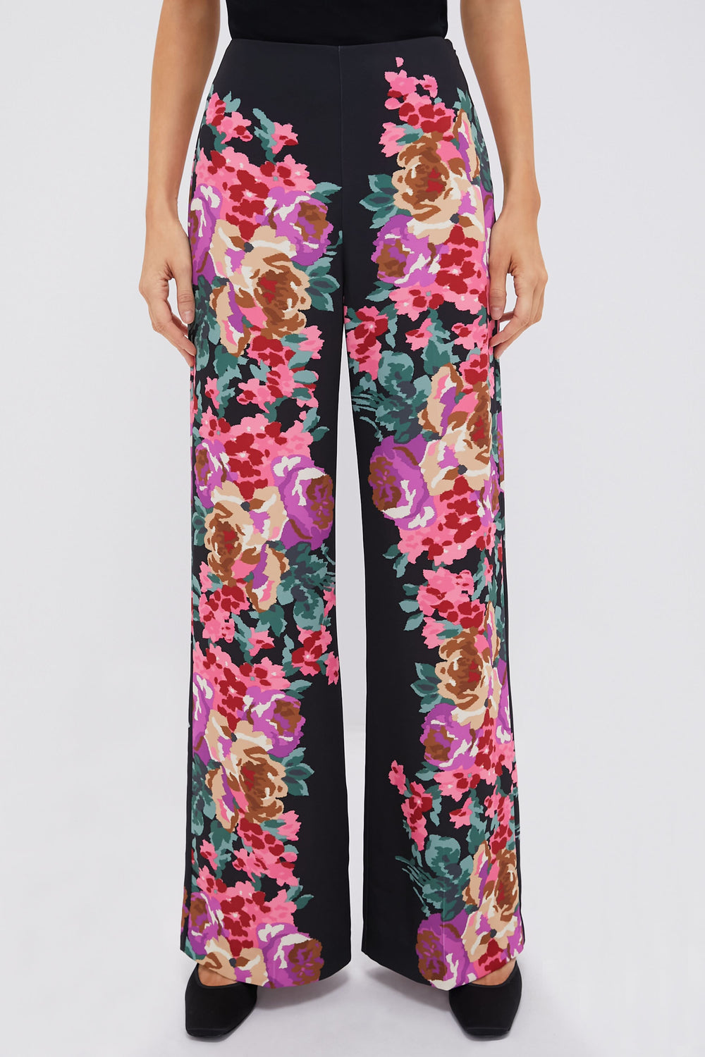 Climbing Roses Drapey Twill Erin Pants