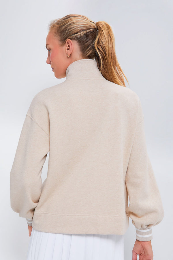 Heathered Oatmeal Carlson Quarter Zip