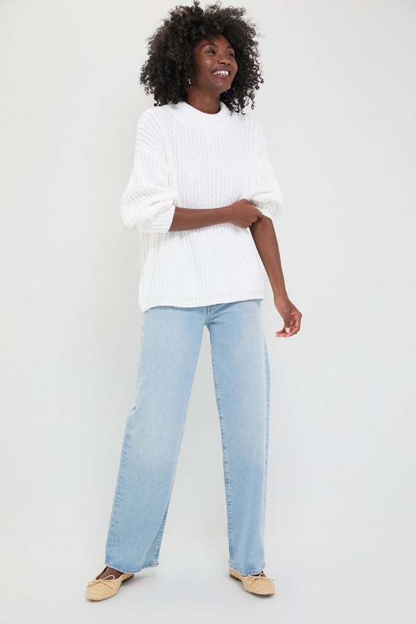 White Cotton Casper Sweater
