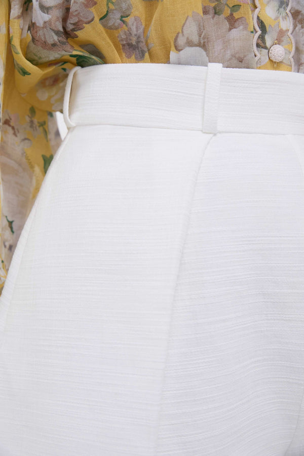 Ivory Acacia Tuck Short