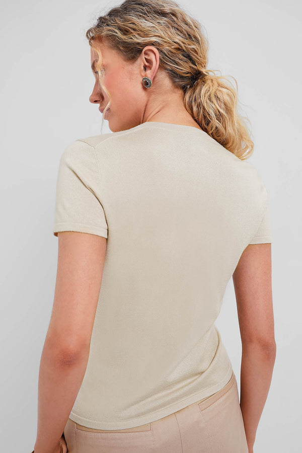 Sandstone Cashmere Silk Blend Katie Tee