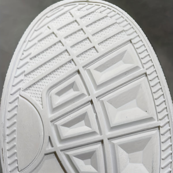 Lace-up High Top Zipper Skate Shoes, Breathable Sneakers