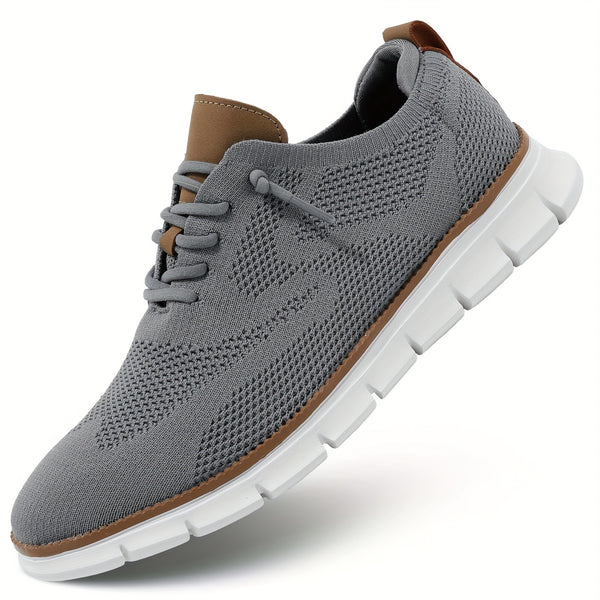 Lace-up Sneakers, Athletic Lightweight And Breathable