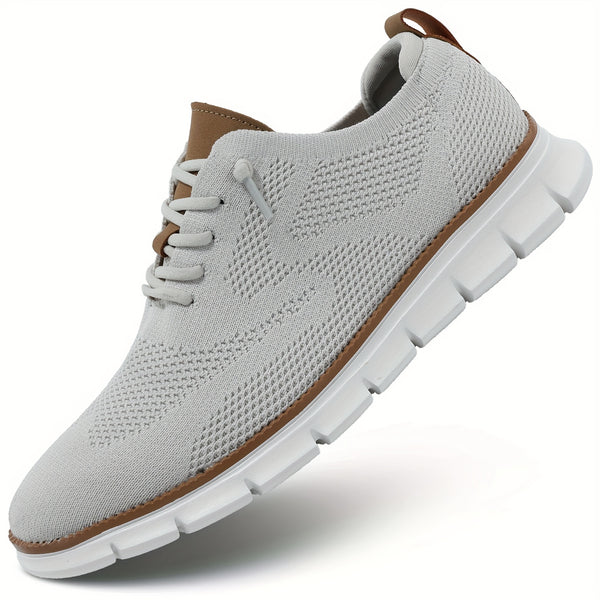 Lace-up Sneakers, Athletic Lightweight And Breathable